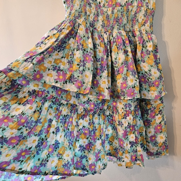 NWT Patrons Of Peace Daisy Sundress Floral Print Mini Feminine Sun Dress Size XS - Picture 11 of 15